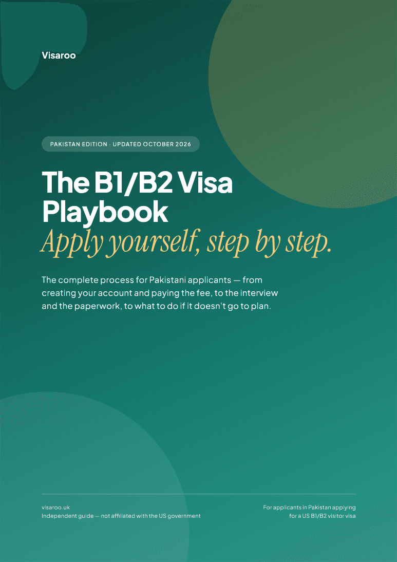 Cover of the B1/B2 Visa Playbook, Pakistan Edition